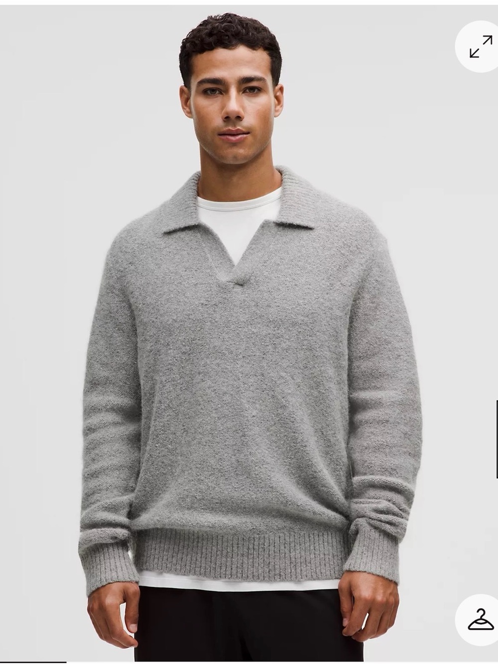 LULULEMON MENS WOOL POLO